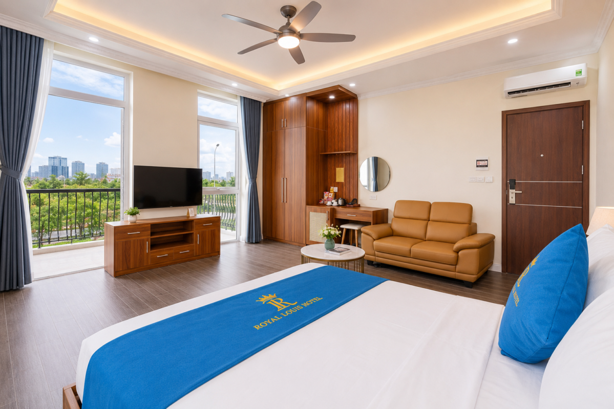 Phòng cao cấp hướng phố (Deluxe with city view Room)